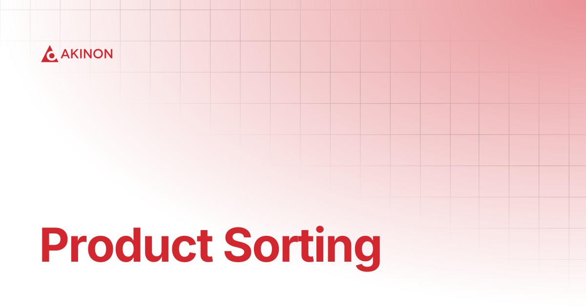 Product Sorting | Home