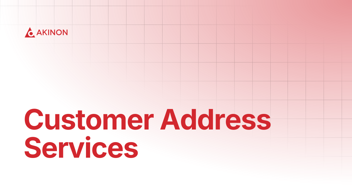 Customer Address Services | Home